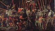 UCCELLO, Paolo The battle of San Romano the intervention of Micheletto there Cotignola France oil painting artist